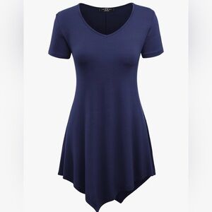 Navy Blue XL Tunic Top